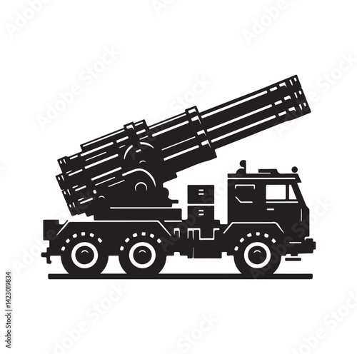 Asphalt Roller silhouette vector illustration
