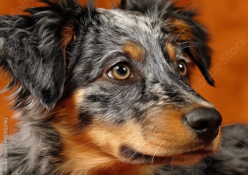 Obraz na płótnie Puppy Portrait - Studio Shot w salonie