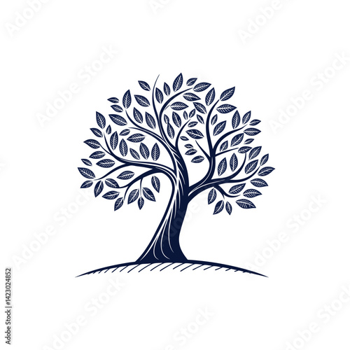 tree logo design vector 