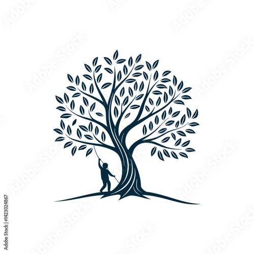 tree logo design vector 