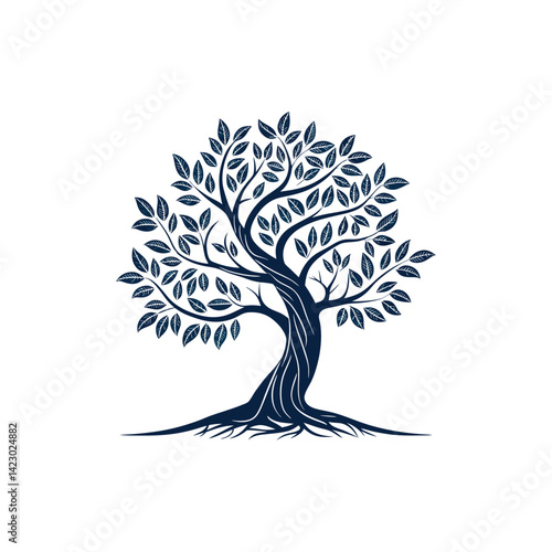 tree logo design vector 