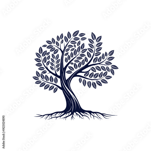 tree logo design vector 