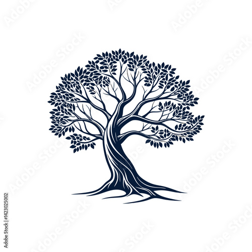 tree logo design vector 