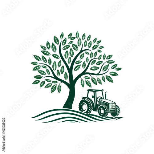 tree logo design vector 