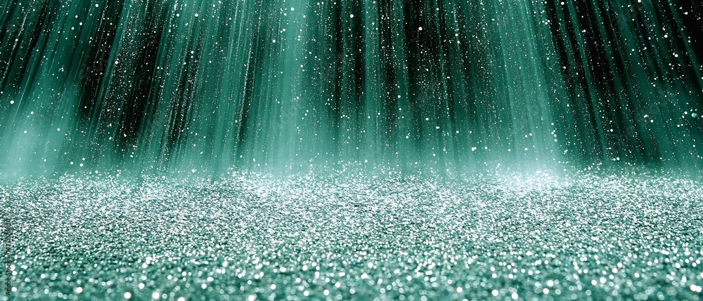 Rain Drops Underwater Scene