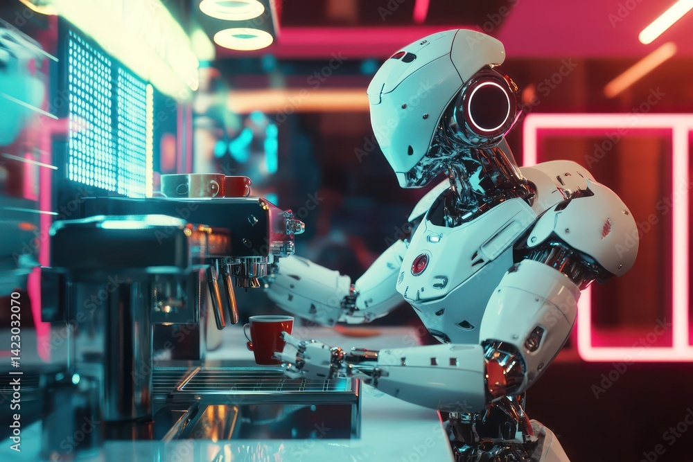 Futuristic robot technology Futuristic robot technology