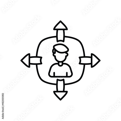 Versatile icon vector stock illustration