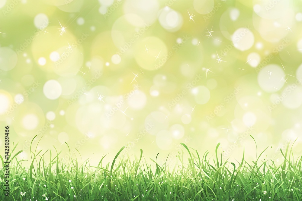 Green Grass with Bokeh Background Green Grass with Bokeh Background