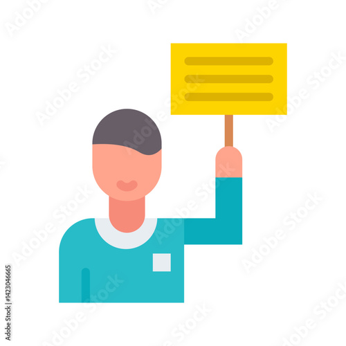 Activist icon vector image. Suitable for mobile apps, web apps and print media.