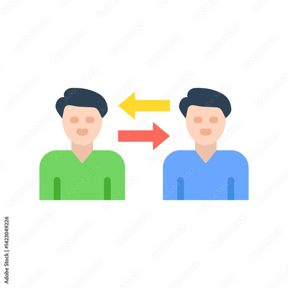Exchange icon vector image. Suitable for mobile apps, web apps and print media. Exchange icon vector image. Suitable for mobile apps, web apps and print media.