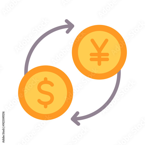 Exchange Rate icon vector image. Suitable for mobile apps, web apps and print media.