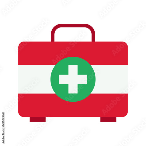 First Aid Kit icon vector image. Suitable for mobile apps, web apps and print media.