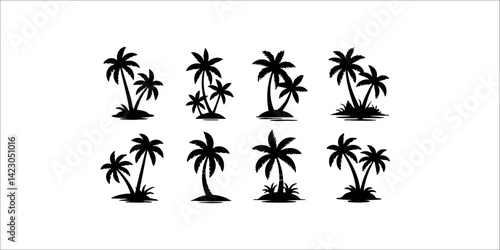 palm tree silhouettes