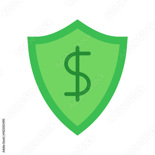 Money Shield icon vector image. Suitable for mobile apps, web apps and print media. Free Download Money Shield icon vector image. Suitable for mobile apps, web apps and print media. - GFXLoad