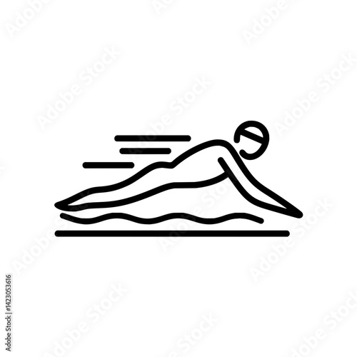 Professional UI icon for swimming, suitable for mobile apps and websites