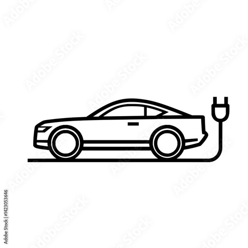 Professional UI icon for electrocar, suitable for mobile apps and websites 