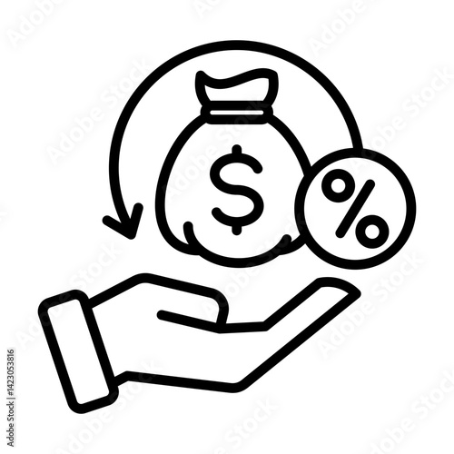 repayment single icon