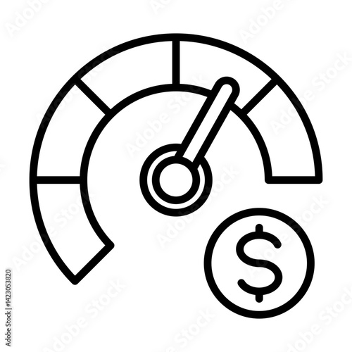 credit score single icon