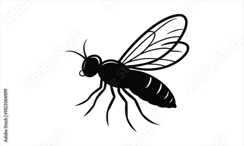 Black Fly Silhouette
