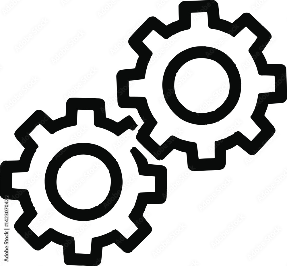 Gear icon vector illustration Gear icon vector illustration