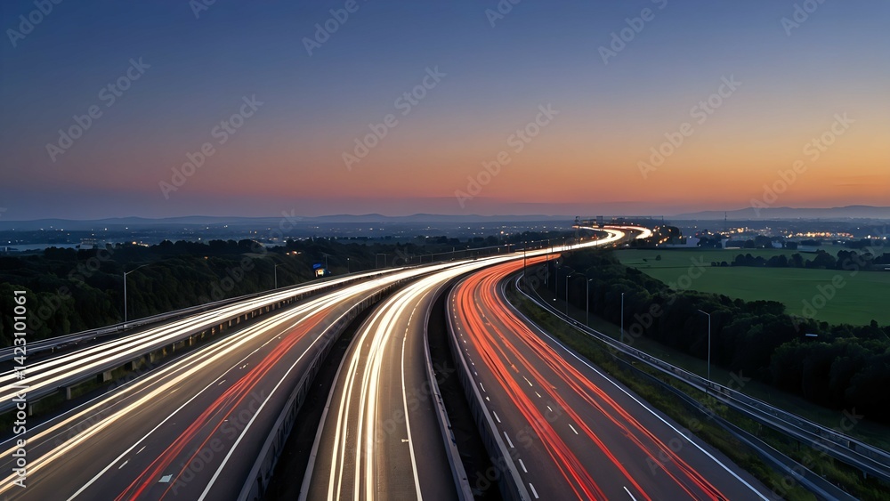 highway at night highway at night