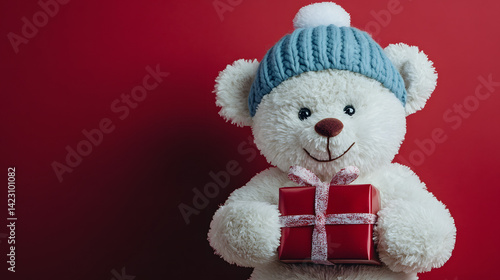 Obraz na płótnie Minimalist style Christmas,Christmas, decoration, Christmas tree,holiday, xmas,winter, decorations,celebration, presents,gift, Santa Claus,ornaments,december,seasonal,art,happy,new year w salonie
