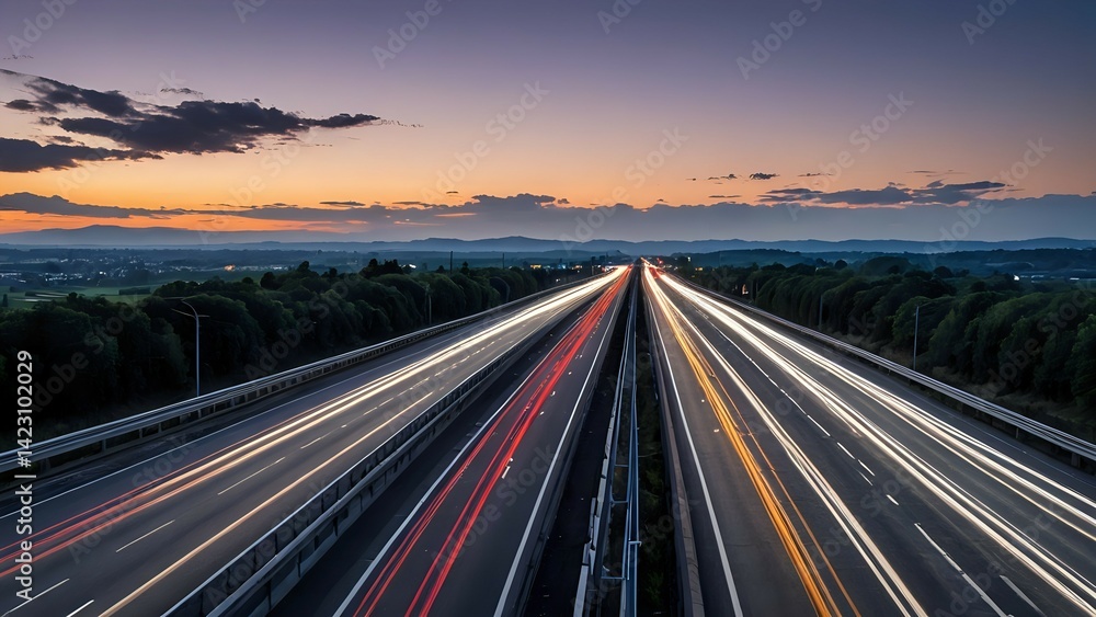 highway at night highway at night