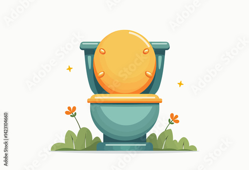 漫画のトイレのイラスト：衛生に関する教育資料、バスルームのデザインウェブサイト、または配管サービスの広告に最適で、清潔で親しみやすいビジュアルを追加します。潜在的にデリケートなトピックを魅力的で有益にするのに最適です。
