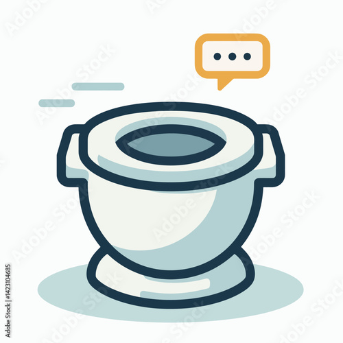 アニメーションのトイレベクターグラフィック：このフレンドリーなイラストで、衛生意識向上キャンペーン、衛生教育資料、またはバスルーム関連のデザインを強化します。親しみやすく魅力的なビジュアル表現を作成するのに最適です。
