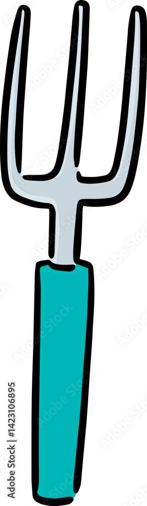 Naklejka premium Illustration of fork 