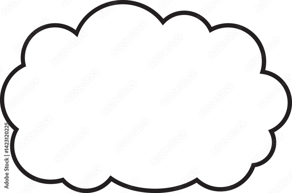 Cloud Outline for Decoration Cloud Outline for Decoration