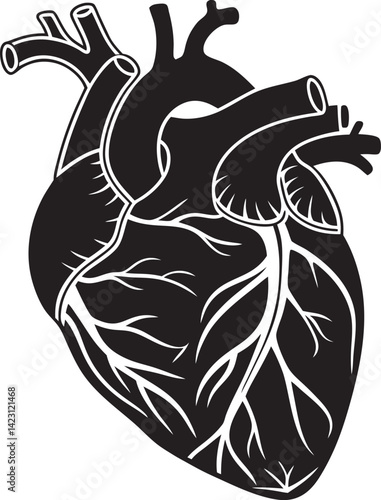 Human Heart icon design, vector.