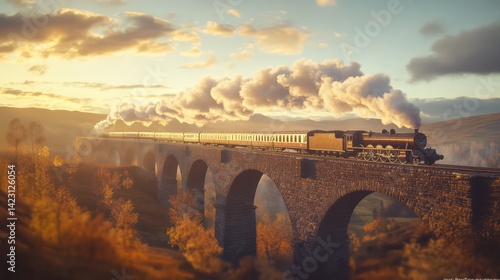 Vintage vehicle landscape background