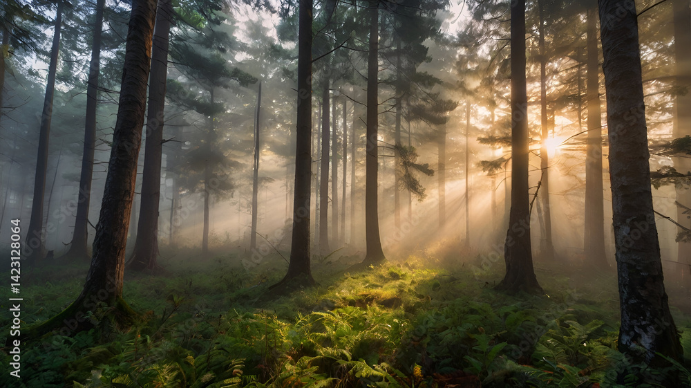 Fototapeta premium morning in the forest
