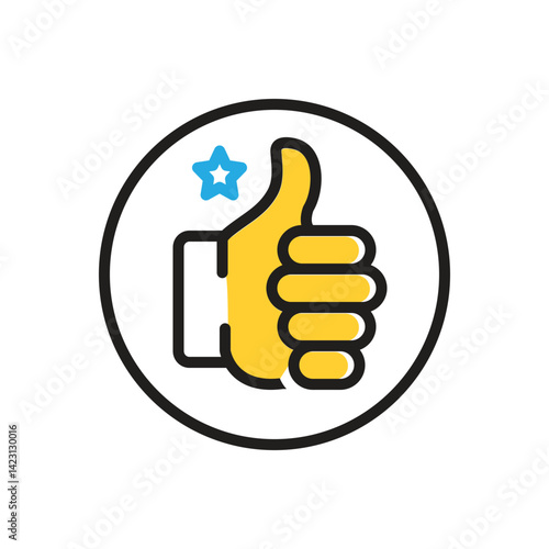 Multi color icon for ok