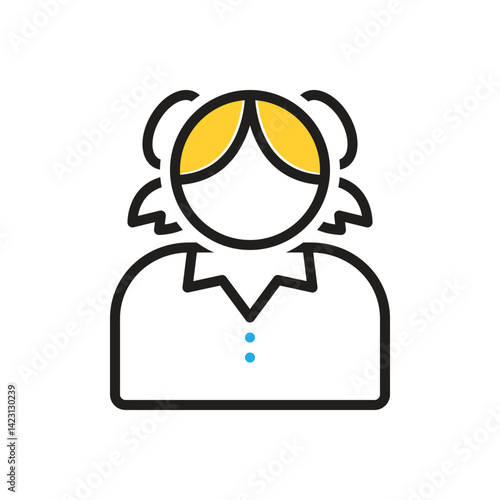 Multi color icon for teenager