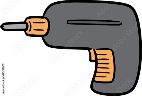 Illustration of electric screwdriver
