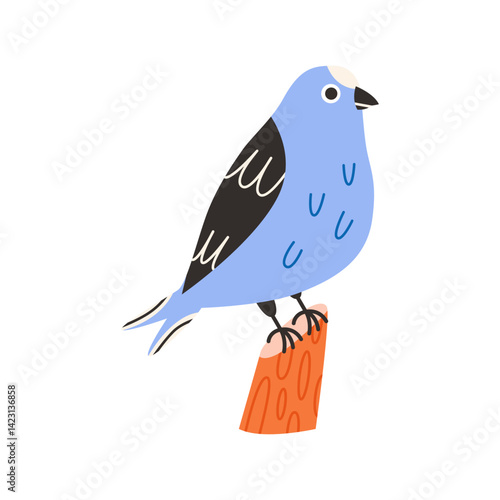 Spring bird illustration