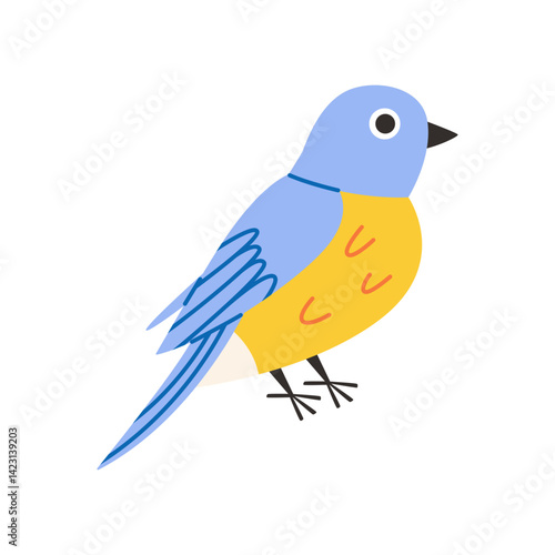 Spring bird illustration