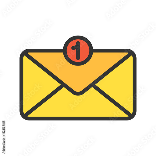 Email icon vector image. Suitable for mobile apps, web apps and print media.