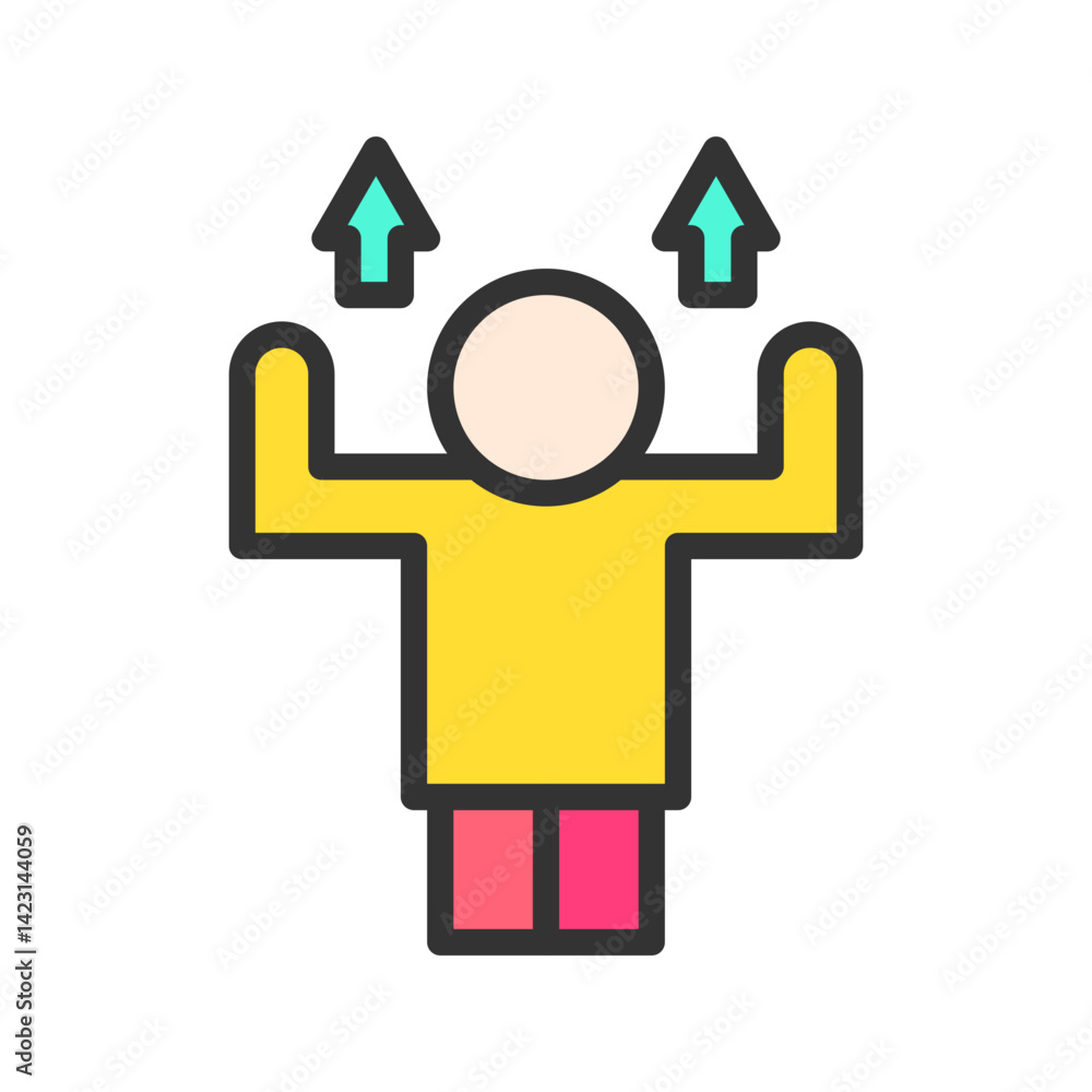 Selfconfident icon vector image. Suitable for mobile apps, web apps and print media. Selfconfident icon vector image. Suitable for mobile apps, web apps and print media.
