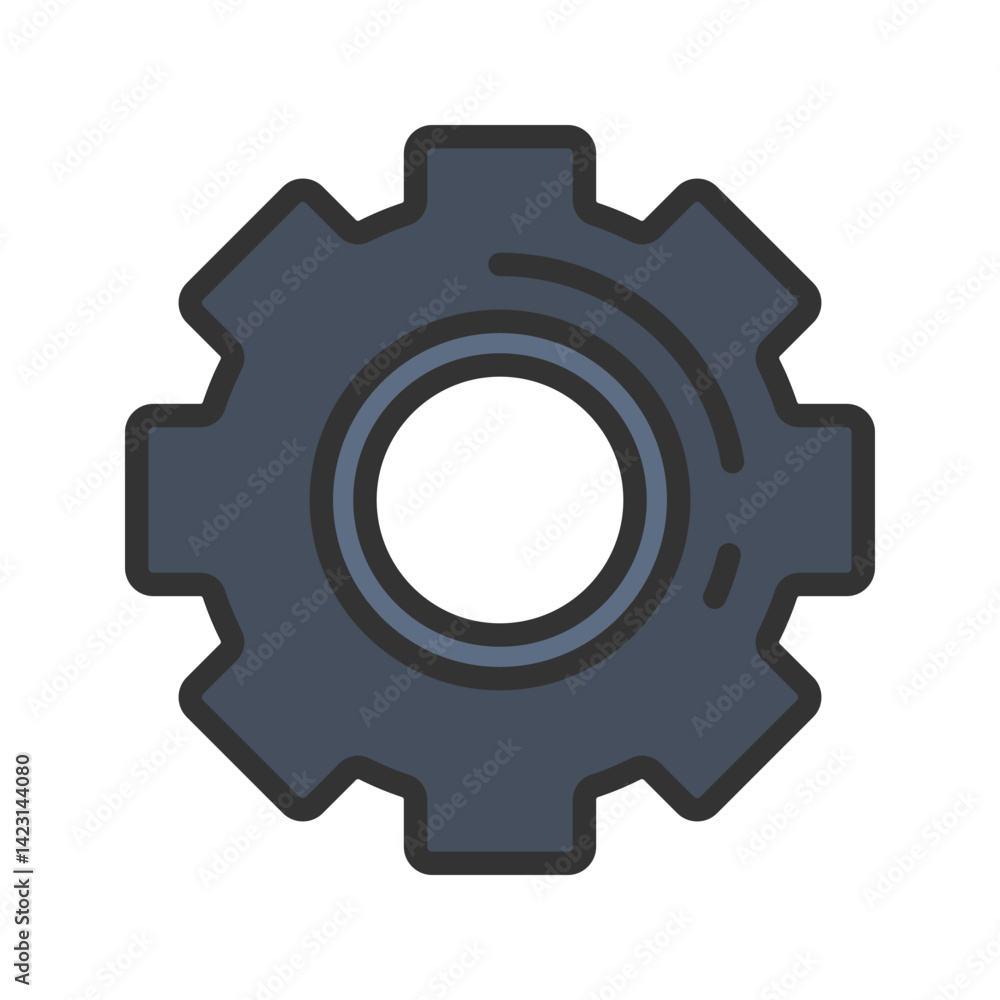 Setting icon vector image. Suitable for mobile apps, web apps and print media. Setting icon vector image. Suitable for mobile apps, web apps and print media.