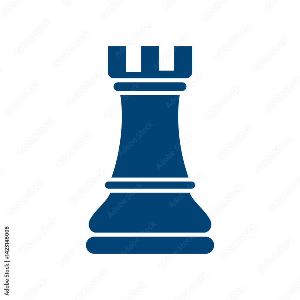 rook chess piece icon element rook chess piece icon element