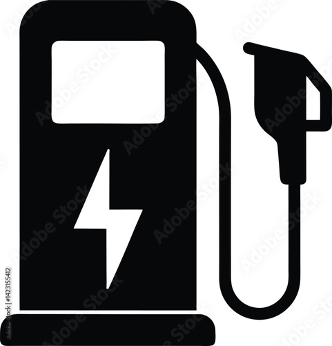 Electric Vehicle Charging Station Icon