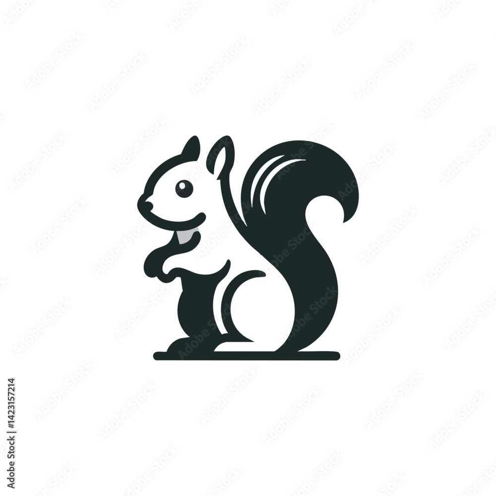 simple squirrel logo vector illustration simple squirrel logo vector illustration