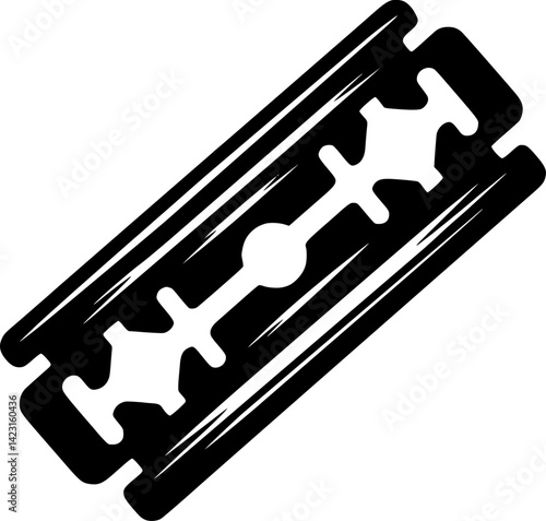 Razor Barbershop Illustration, Isolated Vector Element