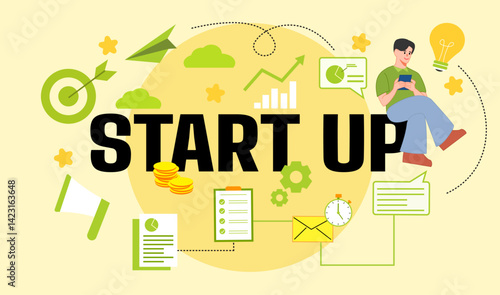 Start up typography design