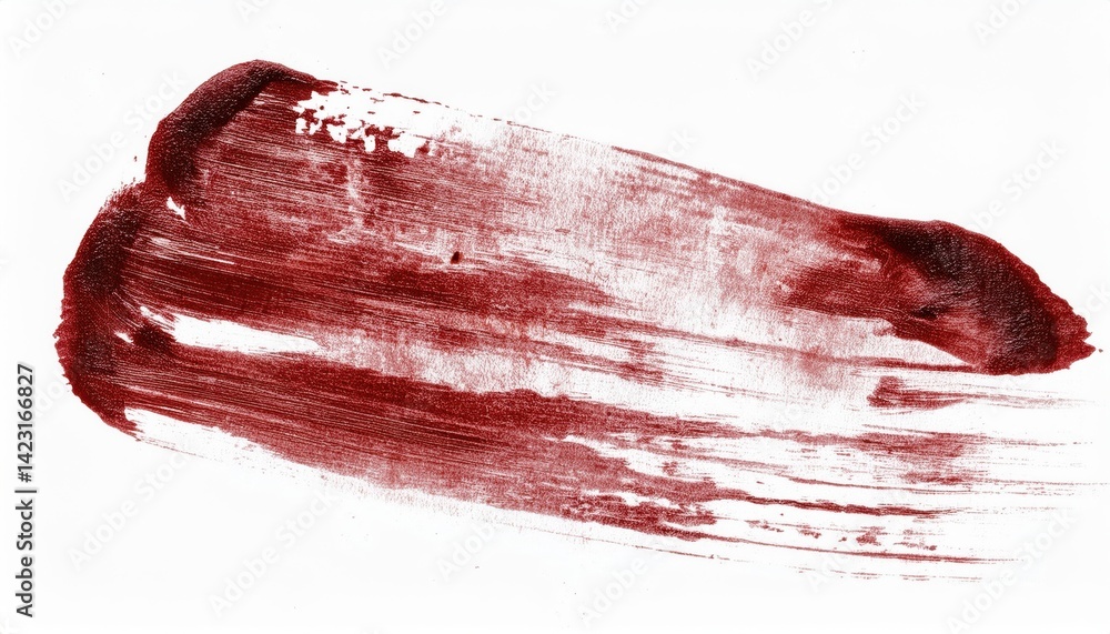 Fototapeta premium red paint stroke texture for halloween design, abstract blood smear for web, print, branding, and graphic resources, high quality vector illustration