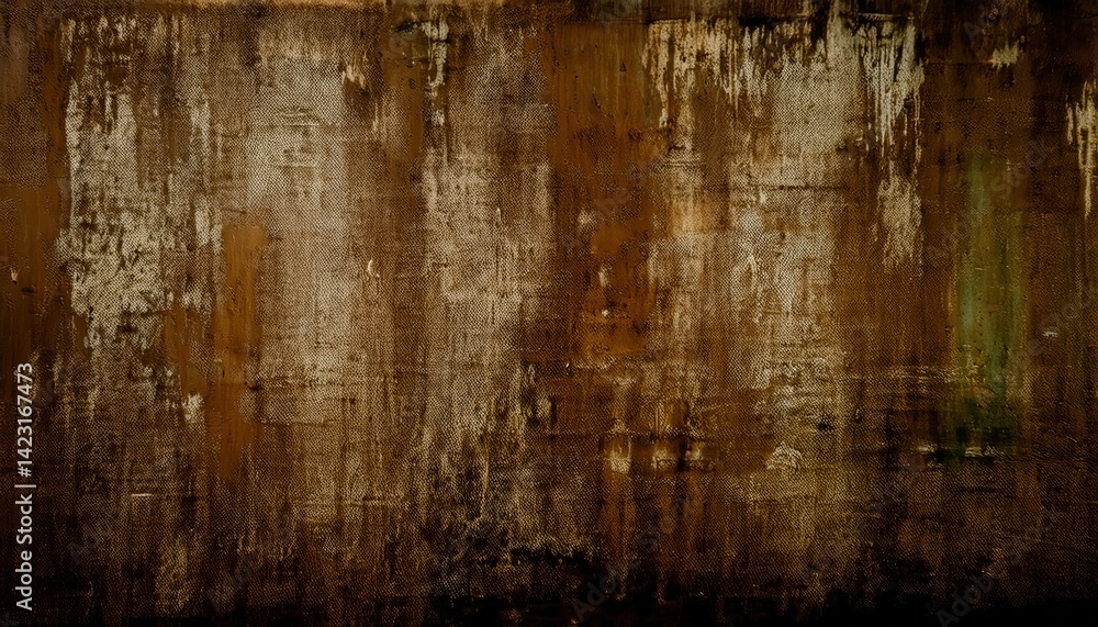 Obraz premium abstract brown texture with eerie dark tones, perfect for halloween themed design, print, and web graphics high resolution texture background for creative use