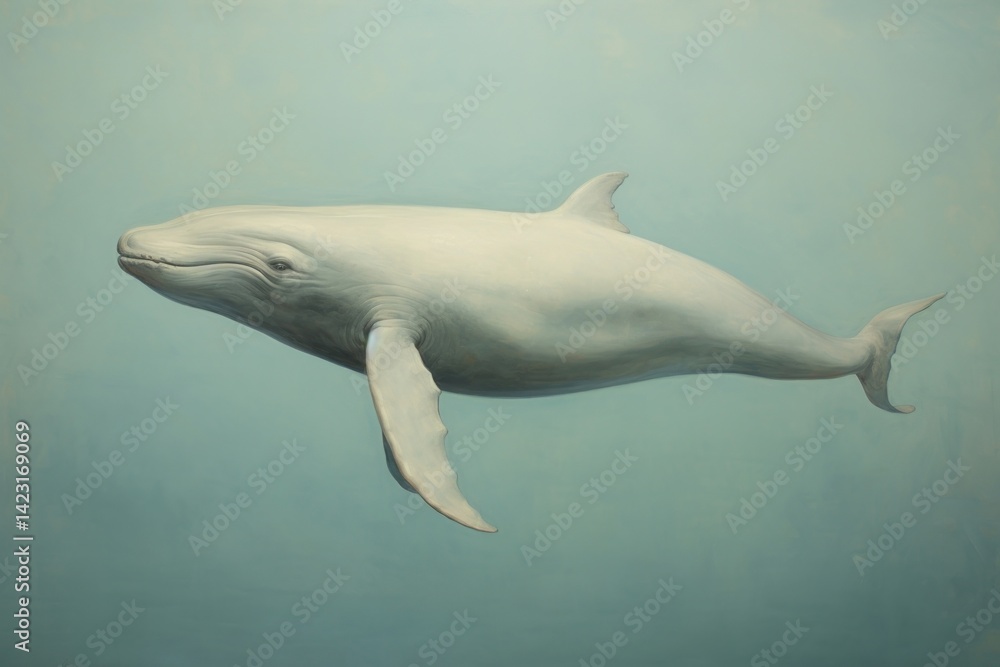 Obraz premium A close up on pale a whale animal mammal shark.